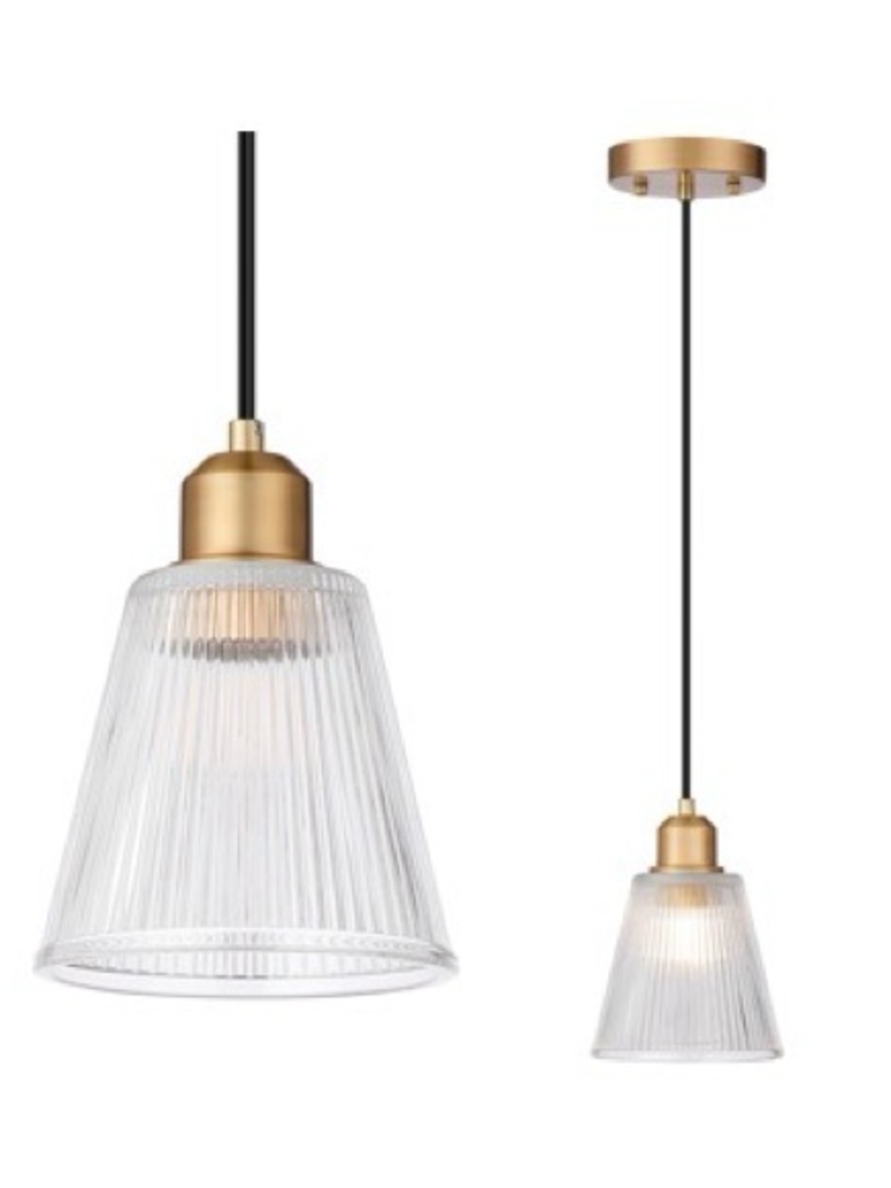 Mildear Ceiling Hanging Gold Pendant Light Fixture NIB